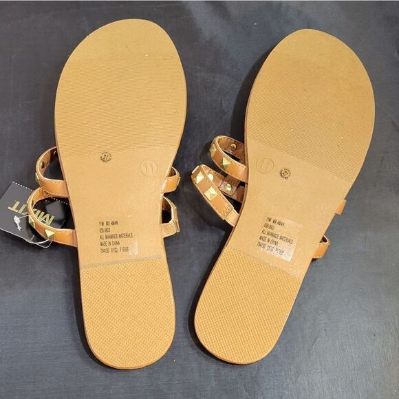 BRAND NEW MIXIT 3-STRAPS THONG WOMEN"S STUDDED DETAILING ROUND TOE  SAND… - Picture 16 of 16